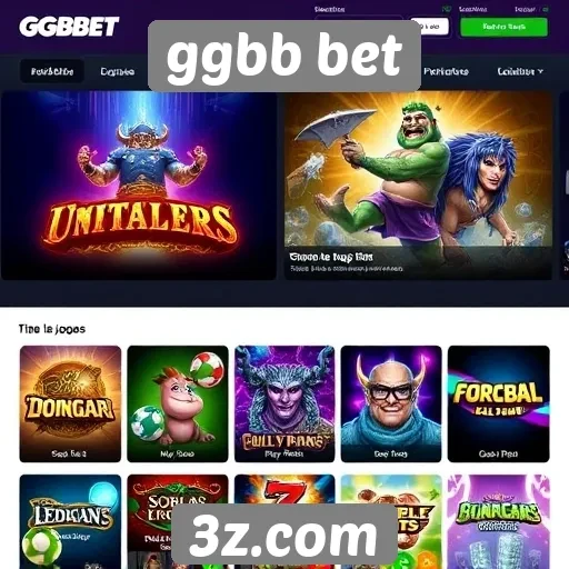 Variedade de jogos disponíveis na ggbb bet